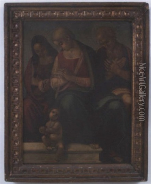 The Holy Family Oil Painting - Luca Signorelli