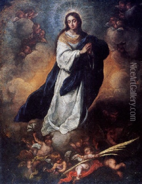 Immaculada Oil Painting - Bartolome Esteban Murillo
