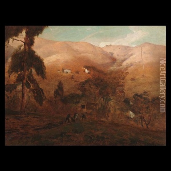 Marin Hills Oil Painting - Jules R. Mersfelder