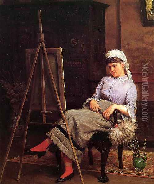 Resting Oil Painting - Edgar Melville Ward