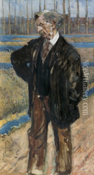 Portrait Of Gentleman (bryniarski) Oil Painting - Jacek Malczewski