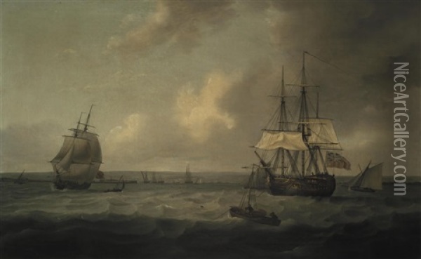 Sheerness Oil Painting - Thomas Luny