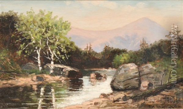 Mt. Washington From The Ammonoosuc River Oil Painting - Frank Henry Shapleigh