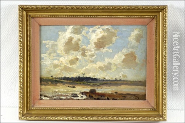 Pilvia Rannikon Ylla (moln Over Kusten) Oil Painting - Robert Noble