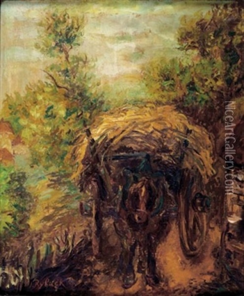 La Route De Biereveille Oil Painting - Issachar ber Ryback