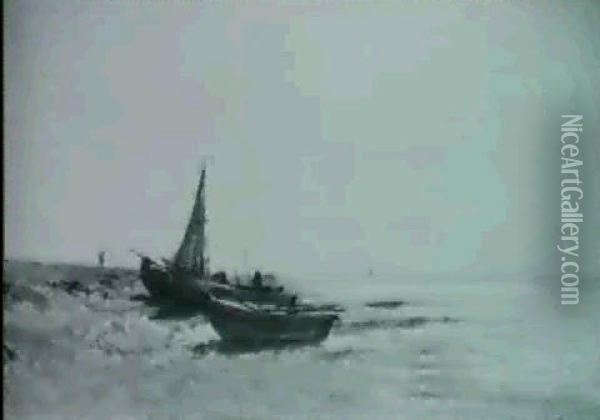 Marine Oil Painting - Franz Courtens