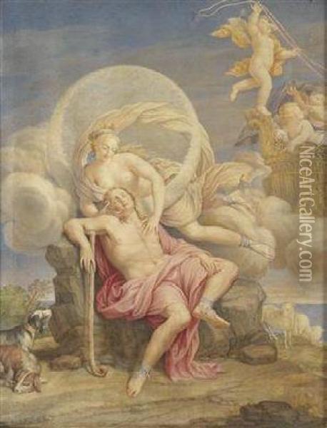Selene And Endymion Oil Painting - Placido Costanzi