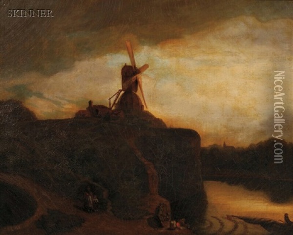 The Windmill Oil Painting - John Crome the Elder
