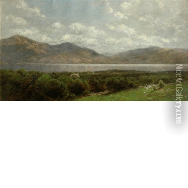 Storm King Mountain Oil Painting - John Bunyan Bristol