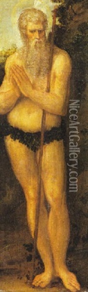 Sant'omobono Oil Painting - Marco Angelo del Moro