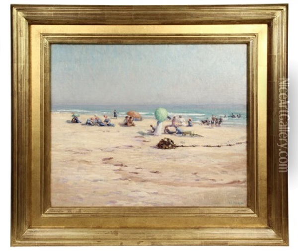 California Beach Oil Painting - Harold Streator