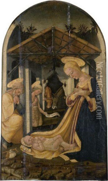 The Nativity Oil Painting - Bicci Di Neri
