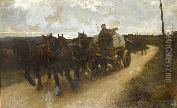 The Quarry Team Oil Painting - Stanhope Alexander Forbes