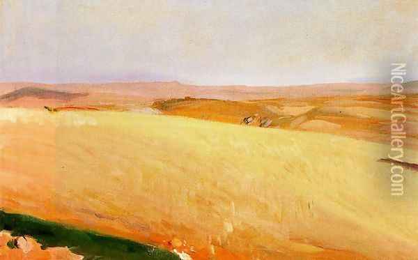 Field of wheat, Castilla Oil Painting - Joaquin Sorolla Y Bastida