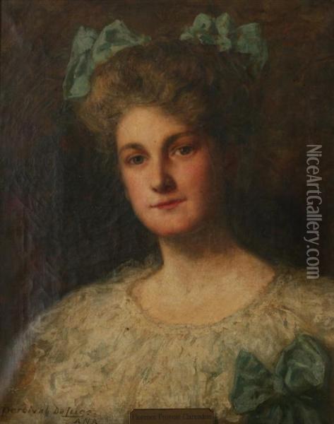 Portrait Of Florence Provost Clarendon Oil Painting - Percival Deluce