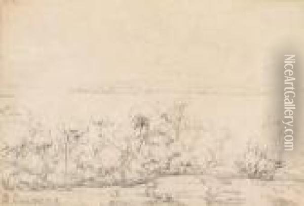 Arnhem Land, Gulf Of Carpentaria Oil Painting - William Westall