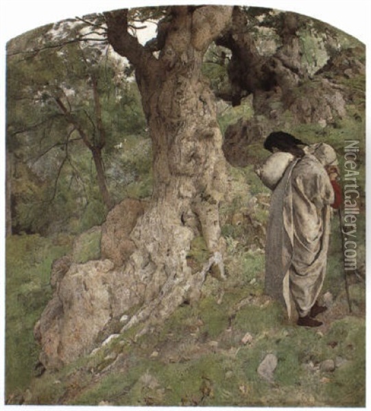 Pilgrim Oil Painting - William Denis Eden