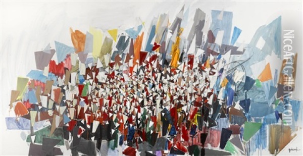 Abstract Movement Oil Painting - Robert Arthur