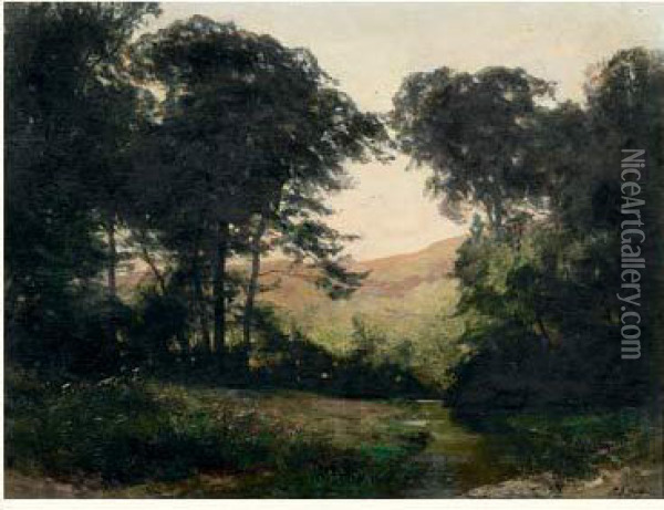 Les Grands Bois En Ete Oil Painting - Louis-Auguste Auguin