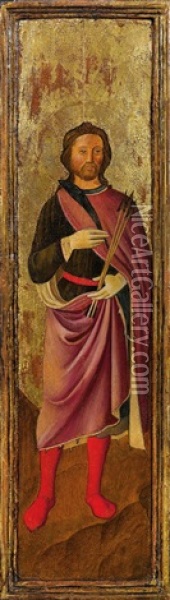 Der Heilige Sebastian Als Ritter Oil Painting -  Domenico di Michelino