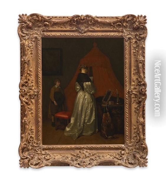 Borch D Oil Painting - Gerard ter Borch the Younger