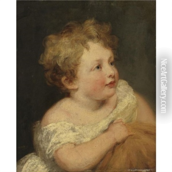 Portrait Of A Child Oil Painting - Thomas Lawrence
