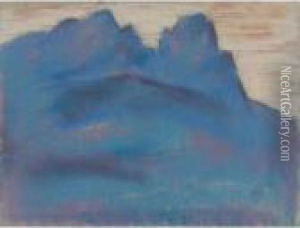 Blue Mountain (garmisch-partenkirchen) Oil Painting - Marsden Hartley