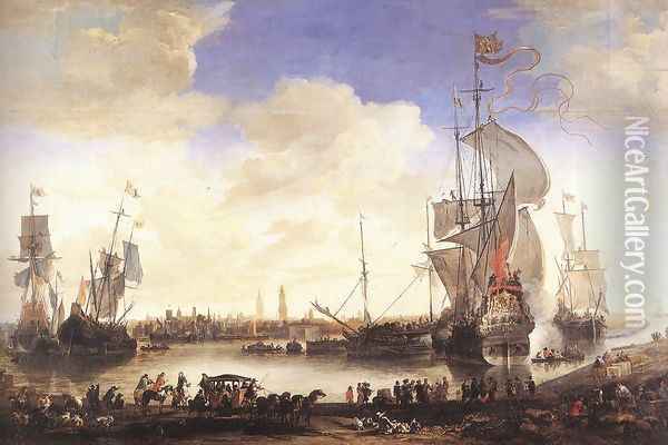 The Handelskom at Bruges 1665 Oil Painting - Hendrik van Minderhout