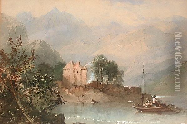Highland Scene Oil Painting - Edward M. Richardson
