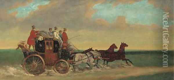 The Salisbury mail coach Oil Painting - Joshua Dalby