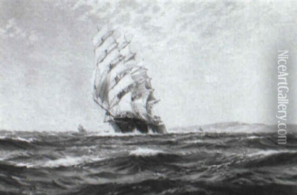 The 'sophocles' On High Seas Oil Painting - William Dunn Knox
