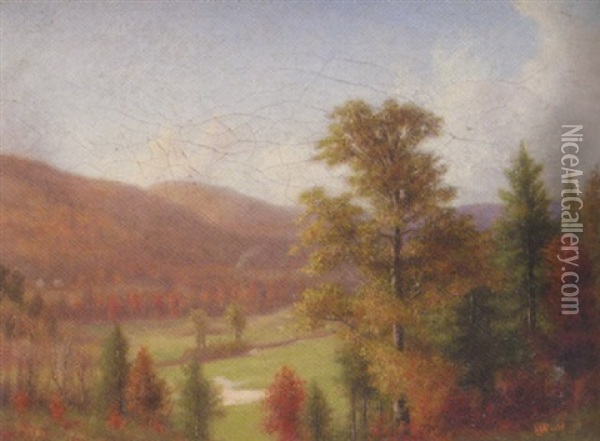 Autumn Landscape Oil Painting - Walter Field