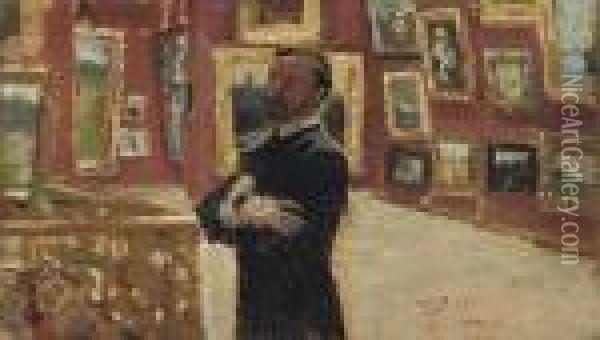 The Curator Oil Painting - Ilya Efimovich Efimovich Repin