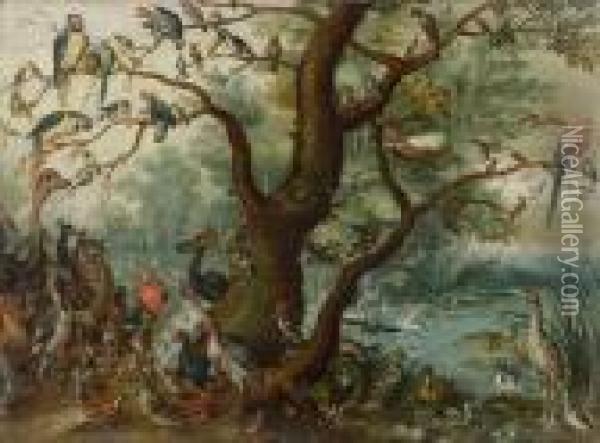 Chorus Of Birds Oil Painting - Jan Brueghel the Younger