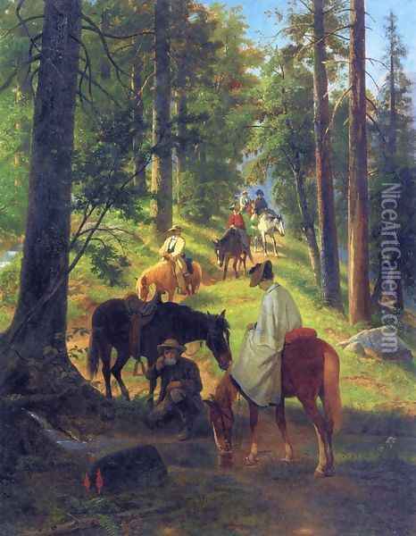 The Return from Glacier Point Oil Painting - William Hahn