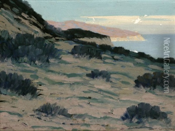 California Coastal View Oil Painting - Joseph David Greenbaum