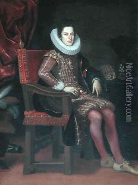 Portrait of Cosimo II deMedici 1590-1621 Oil Painting - Empoli Jacopo da