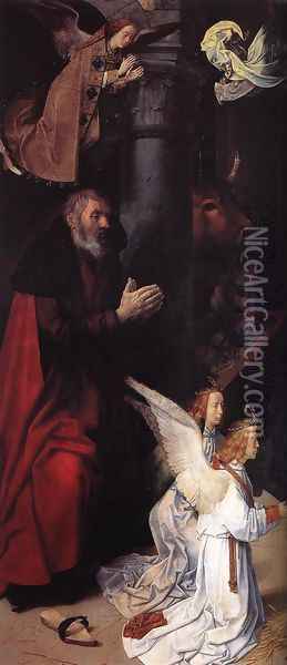 The Adoration of the Shepherds (detail 11) 1476-79 Oil Painting - Hugo Van Der Goes