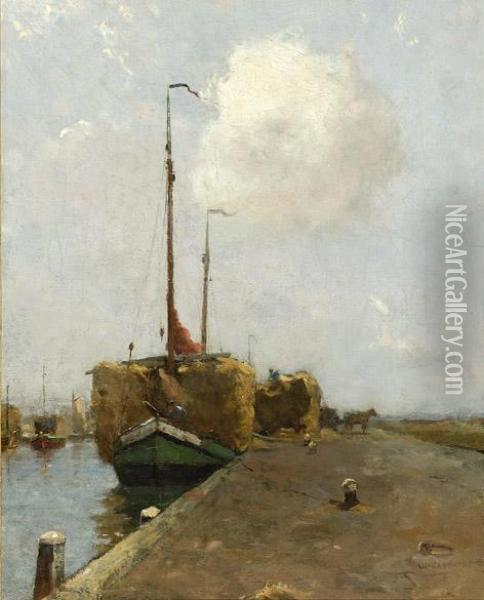 Moored Ships Oil Painting - William Castle Keith