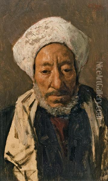 Kaufmann Von Cairo Oil Painting - Leopold Carl Muller