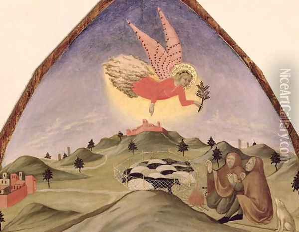 The Annunciation to the Shepherds Oil Painting - Sano Di Pietro