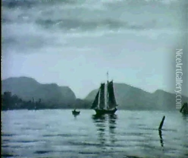 Mount Desert Island Oil Painting - Fortunato Ariolla