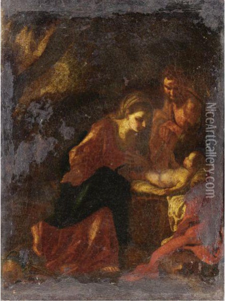 Sacra Famiglia Oil Painting - Francesco Solimena