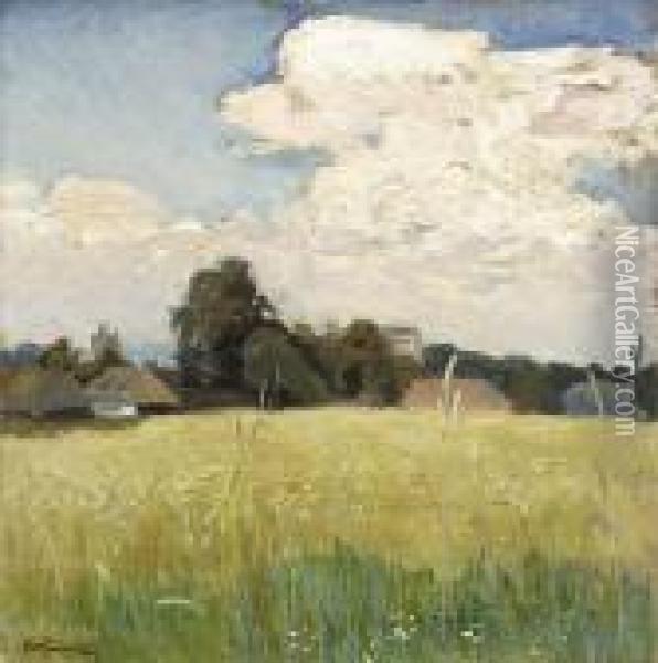 Wiosenne Zboze, Ok. 1908 R. Oil Painting - Stanislaw Kamocki
