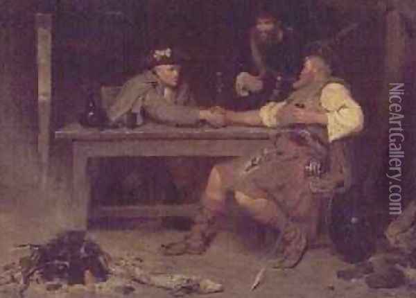 For Better or Worse Rob Roy and the Baillie 1886 Oil Painting - John Watson Nicol