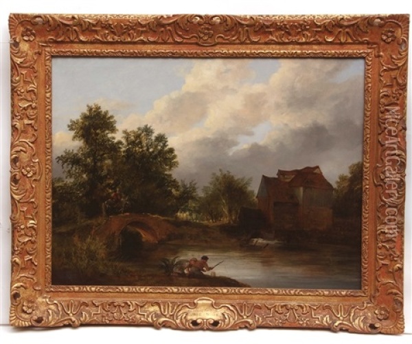 Old Mill On The Lee Oil Painting - James Stark