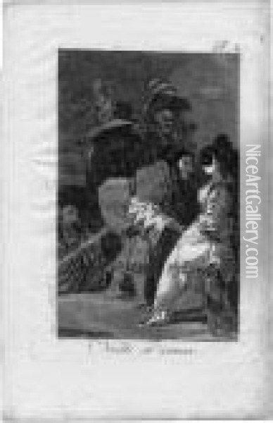 Nadie Se Conoce Oil Painting - Francisco De Goya y Lucientes