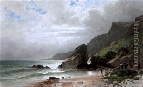 Villers Sur Mer (normandie) Oil Painting - Gustave Eugene Castan