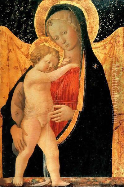 Madonna and Child 6 Oil Painting - Fra Filippo Lippi