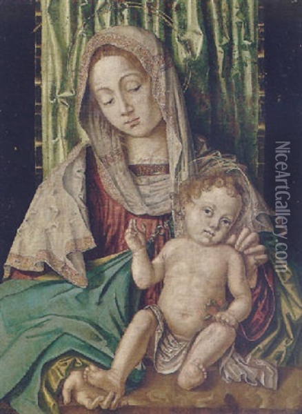 The Madonna And Child Oil Painting - Francesco Zaganelli